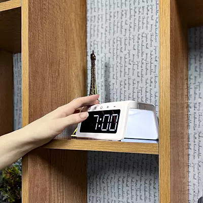 15W Wireless Charger "Arch", with Digital Clock and Ambient Light