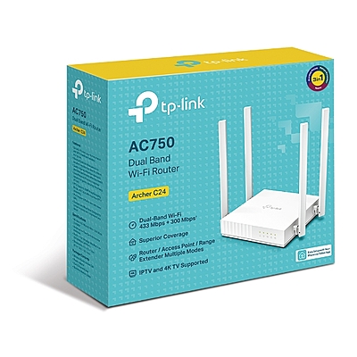 TP-Link Archer AC750 Dual-Band Wi-Fi Router ,C24
