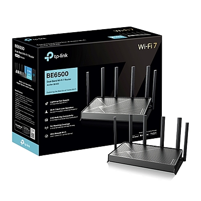 TP-Link BE6500 Dual-Band Wi-Fi 7 Router ,Archer BE400
