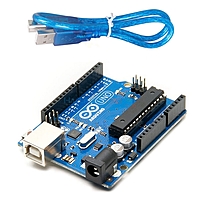 UNO R3 DIP Atmega 328P Board Compatible with Arduino | Development Board with USB Cable