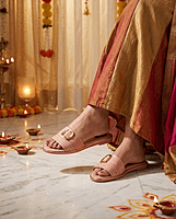Lady Club Women Peach Ethnic