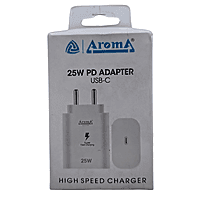 Aroma 25W PD Adapter – USB Type-C | Fast Charging | Compact & Portable Design