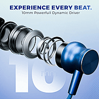 Aroma NB123 Capital Wireless Neckband – Bluetooth Connectivity | Comfortable Fit | Sleek Design