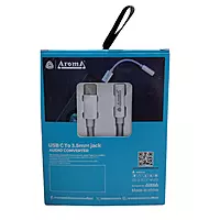 Aroma AC100 USB to 3.5mm Jack Adapter – High-Quality Audio Output | Compact Design