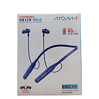 Aroma NB119 BOLD Wireless Neckband – Bluetooth Connectivity | Comfortable Fit | Stylish Design