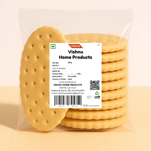 Home Made Special Milk Biscuit | Arrowroot Biscuit- 16pcs