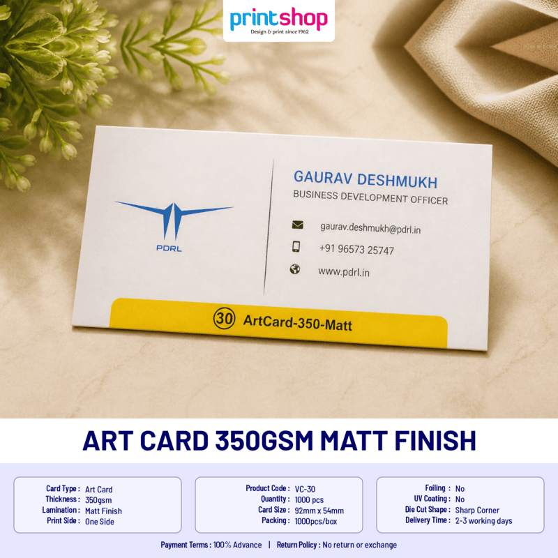 Art Card 350gsm Matt Finish