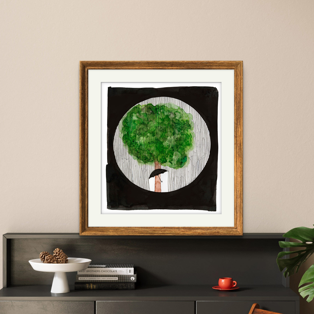 Tree with Umbrella - Art No. 228/2024 Tree with Umbrella - Art No. 228/2024