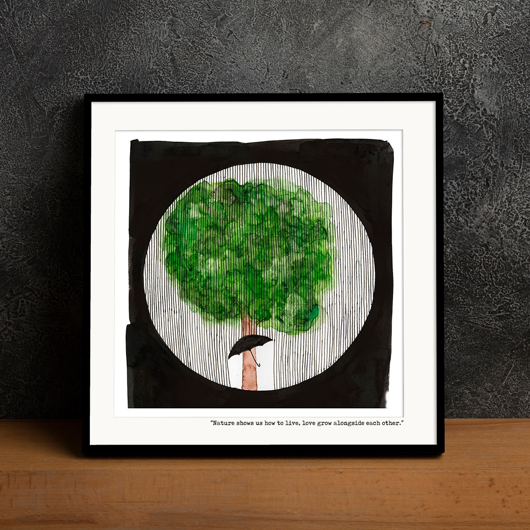 Tree with Umbrella - Art No. 228/2024 Tree with Umbrella - Art No. 228/2024