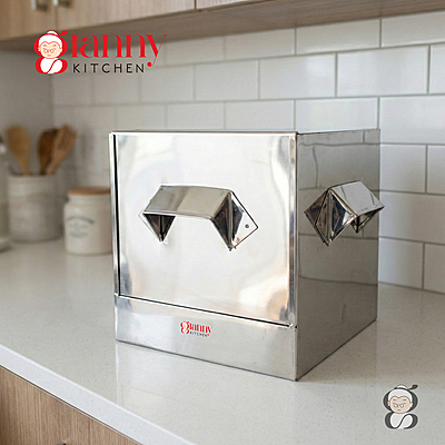 Stainless Steel Idli Cooker/Idli Steamer – Square Box Model | 4 Plate Idli Maker