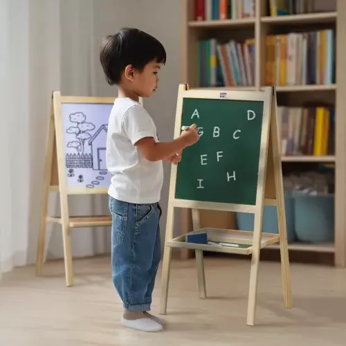 2 in 1 Double sided Easel Board (Black and White)