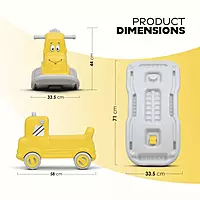 All-in-One Rider, Rocker & Balance Board –  Yellow