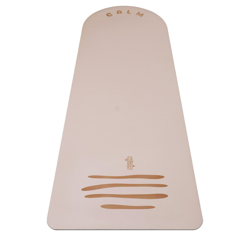 Calm Arched Yoga Mat | Light Coffee
