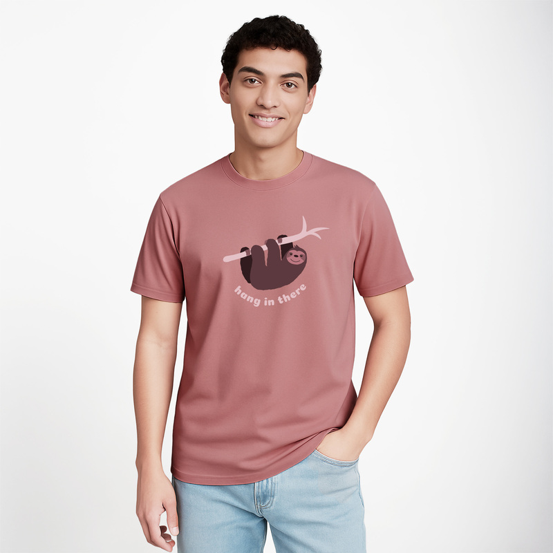 Hang In There Graphic T-Shirt | Dusty Rose