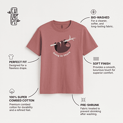 Hang In There Graphic T-Shirt | Dusty Rose