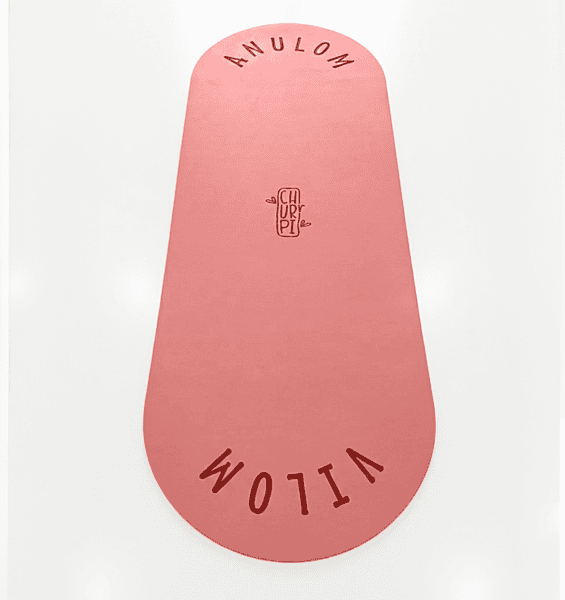 Anulom Vilom Oval Yoga Mat | Dark Coral