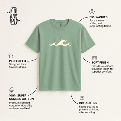 Flow Graphic T-shirt | Light Green