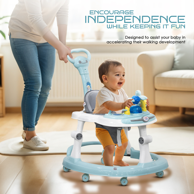 Baby Walker with Push Handle – Blue