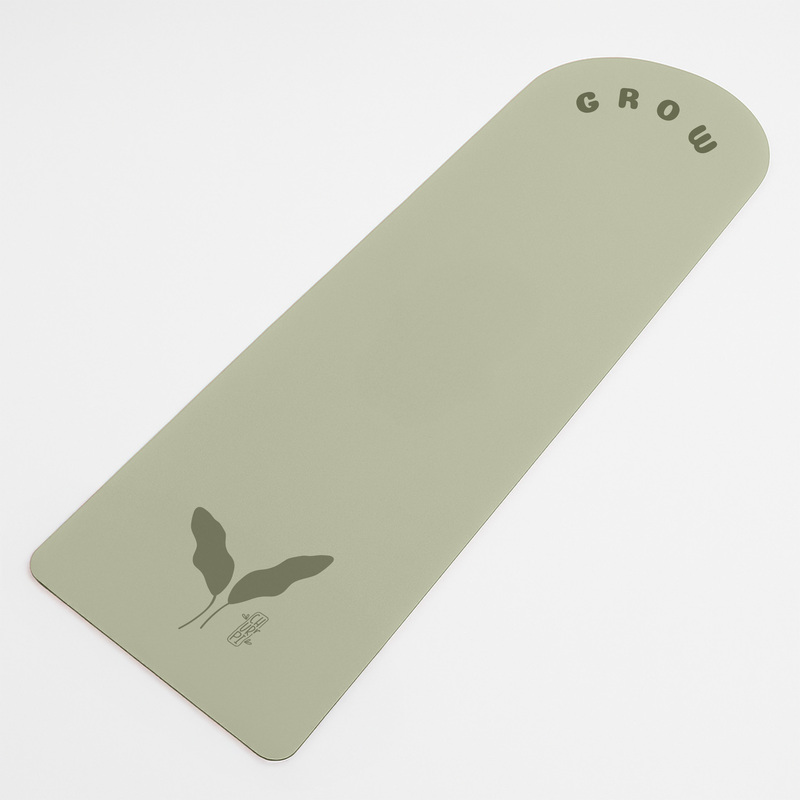 Grow Arched Yoga Mat | Pea Green