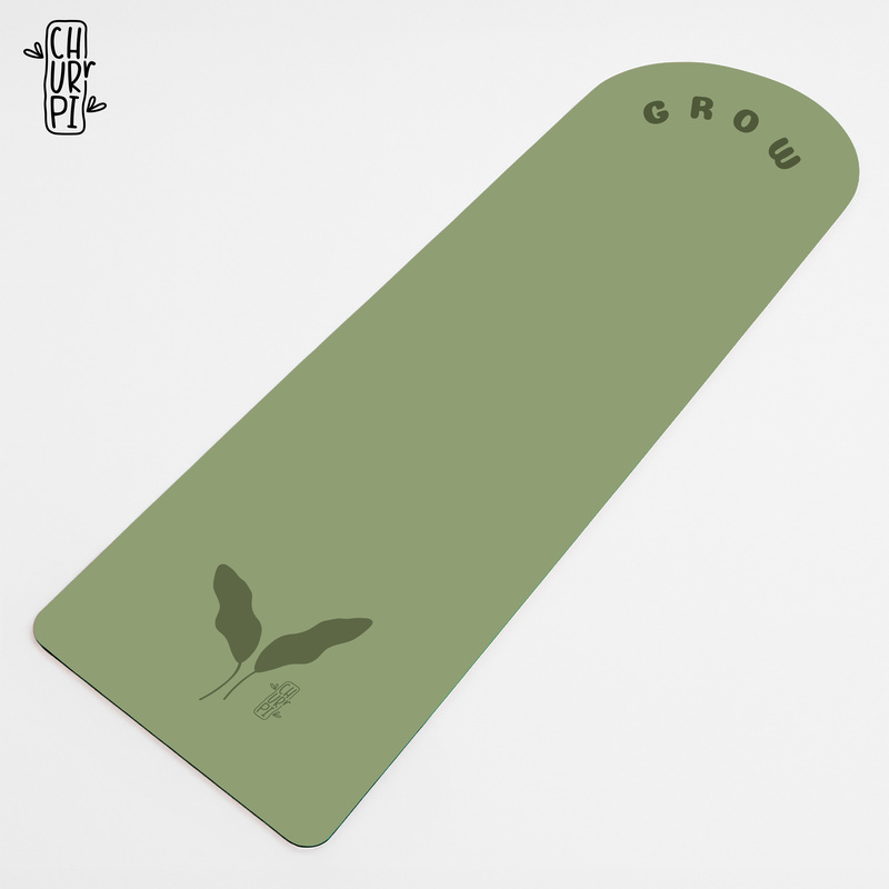 Grow Arched Yoga Mat | Pea Green