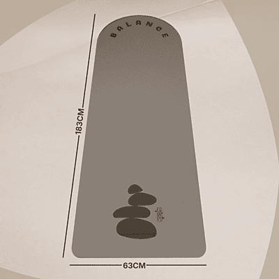 Balance Arched Yoga Mat | Light Brown
