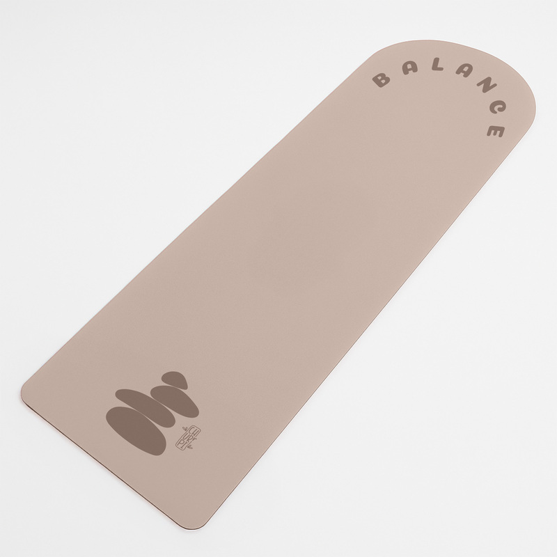 Balance Arched Yoga Mat | Light Brown