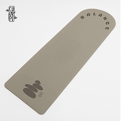Balance Arched Yoga Mat | Light Brown
