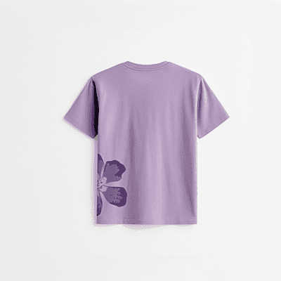 Flower Petal Women Graphic T-shirt | Lavender