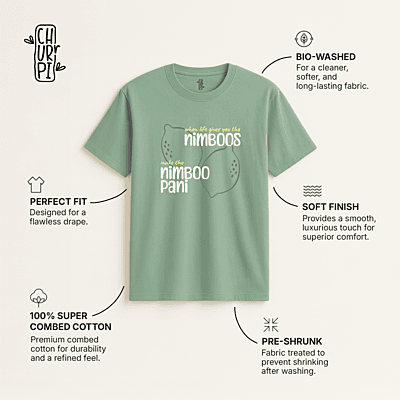 Nimboo Pani Graphic T-shirt | Light Green