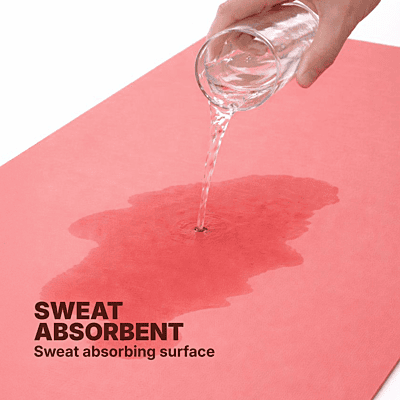 Anulom Vilom Oval Yoga Mat | Dark Coral