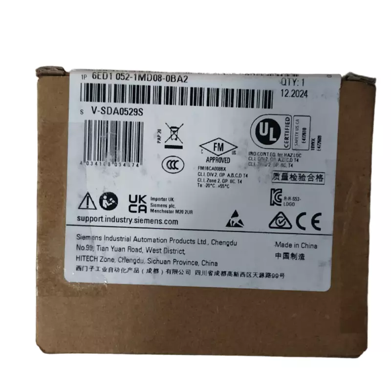Siemens LOGO! 8.4 12/24RCE Logic Module Display Cloud/MQTT 8DI/4DO (6ED1052-1MD08-0BA2)