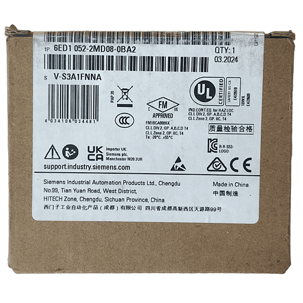 Siemens LOGO! 8 DM8 12/24R Expansion Module 4DI/4DO Relay (6ED1052-2MD08-0BA2)