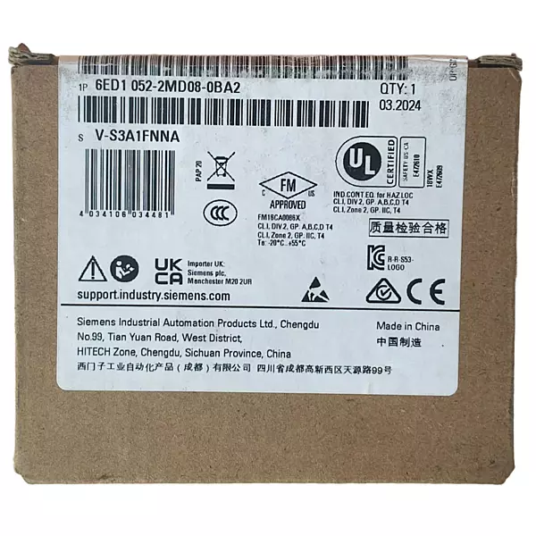 Siemens LOGO! 8 DM8 12/24R Expansion Module 4DI/4DO Relay (6ED1052-2MD08-0BA2)