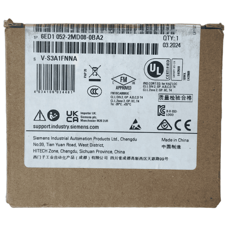 Siemens LOGO! 8 DM8 12/24R Expansion Module 4DI/4DO Relay (6ED1052-2MD08-0BA2)