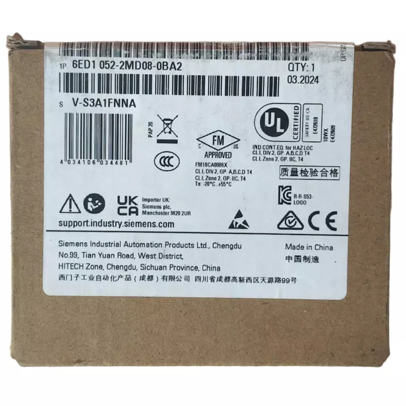 Siemens LOGO! 8 DM8 12/24R Expansion Module 4DI/4DO Relay (6ED1052-2MD08-0BA2)