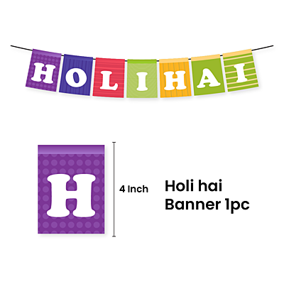 The Magic Balloons -Colorful Holi Decoration Items  Large 33 Pcs Multicolor Holi Balloons for Holi Decorations Holi Decoration Items for Home  Colorful Curtain Holi Hai  Banner