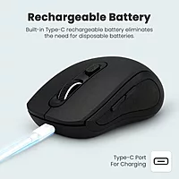 Techie TMWI6 Impulse Rechargeable Mouse - Black