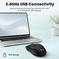 Techie TMWI6 Impulse Rechargeable Mouse - Black
