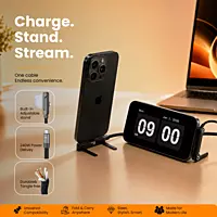 Techie TSS1.5 240W C to C Charging Cable with Built-in Stand 1.5M