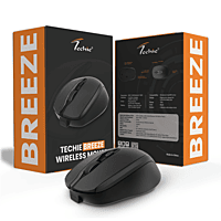 Techie Breeze Wireless Mouse (Black)