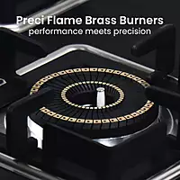 Shine Gold Three Burner Gas Stove | Hob Top Auto Ignition