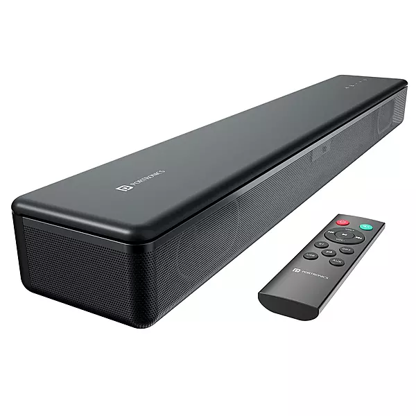 POR 2084 Sound Slick 8 Wireless Soundbar – 80W | Bluetooth 5.3 | USB, AUX, HDMI, Optical  | Black