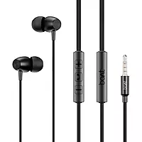 boAt BassHeads 55 Metallic Buds (Black)