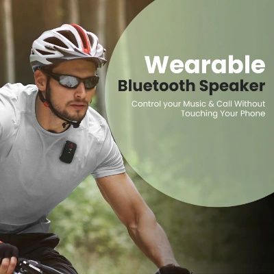 Portronics Talk Three Wearable Bluetooth Speaker with Mic, Magnetic/Spring Clip-On, Upto 10Hours Playtime, IPX5 Water/Dust Resistant, Bluetooth 5.3v, Big Buttons, Portable Speaker with Microphone Portronics Talk Three Wearable Bluetooth Speaker with Mic, Magnetic/Spring Clip-On, Upto 10Hours Playtime, IPX5 Water/Dust Resistant, Bluetooth 5.3v, Big Buttons, Portable Speaker with Microphone