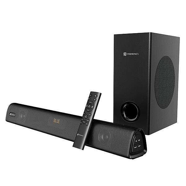 POR 2403 Pure Sound 106 Soundbar – 120W  Subwoofer  Bluetooth, USB, HDMI, AUX  Remote Control  Black
