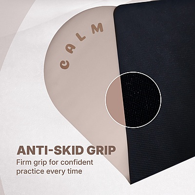 Calm Arched Yoga Mat | Light Coffee