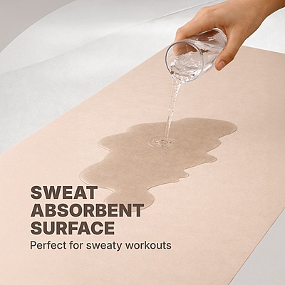 Calm Arched Yoga Mat | Light Coffee