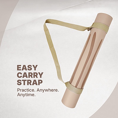 Calm Arched Yoga Mat | Light Coffee