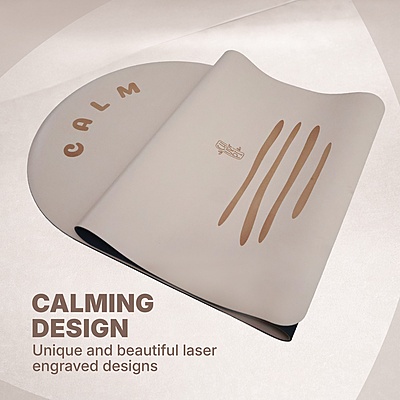 Calm Arched Yoga Mat | Light Coffee