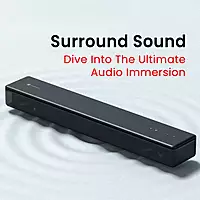 POR 2084 Sound Slick 8 Wireless Soundbar – 80W | Bluetooth 5.3 | USB, AUX, HDMI, Optical  | Black